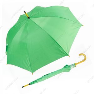 ร่มขายส่งโครงไม้ สีเขียว